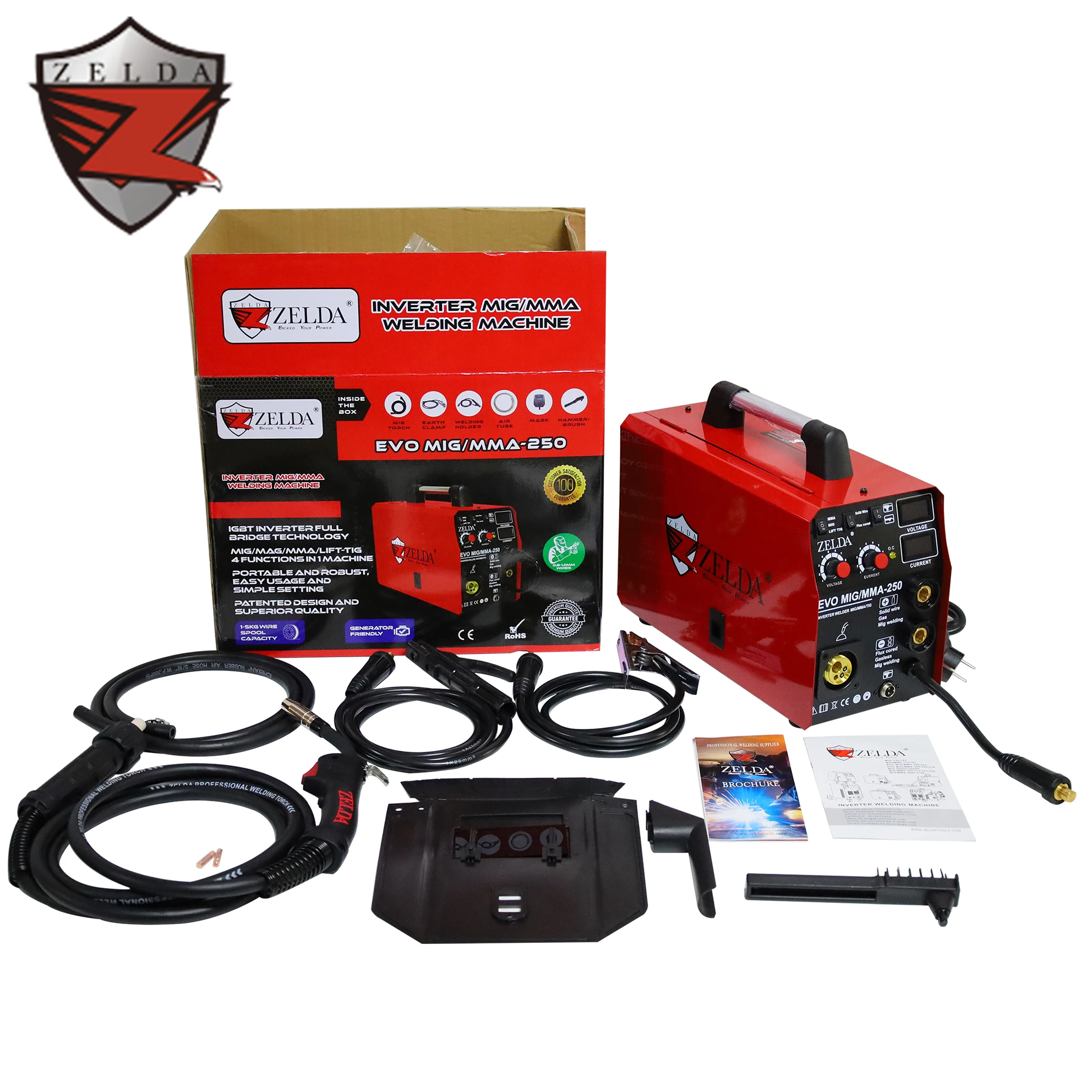 Zelda Welding Machine 5 in 1 Multifunctional MIG MAG TIG MMA Welding Machine Portable Mig 250 5kg