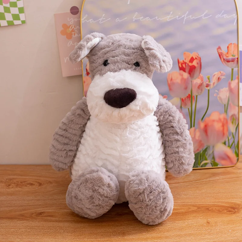 Adorables Schnauzer Border Collie Golden Dog Puppy Dog Stuffed Animal Plush Toys