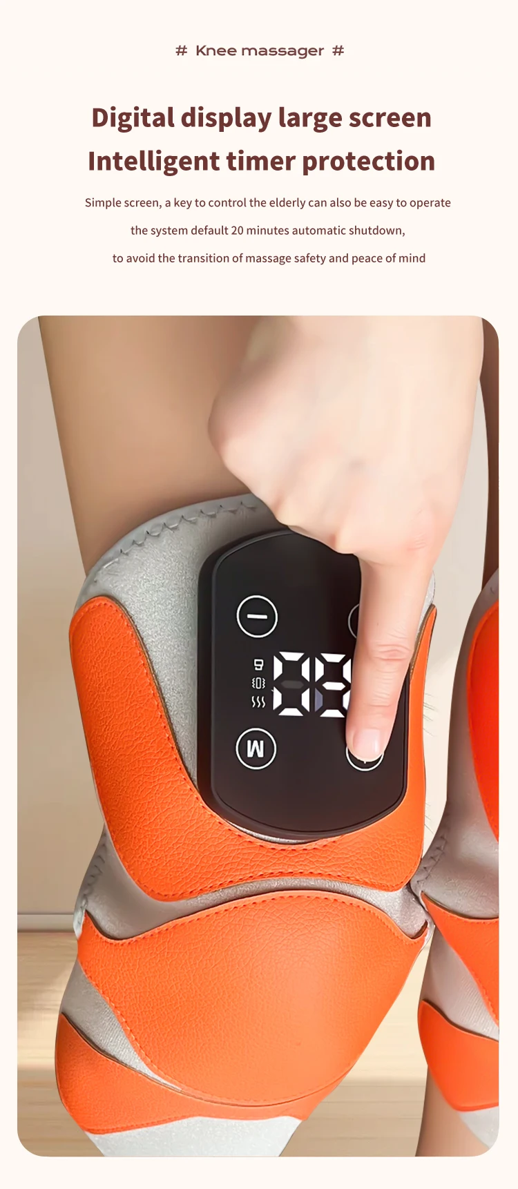 Smart Physiotherapy Knee Arthritis Massager Machine with Hot Compress Targeted Leg and Knee Relief