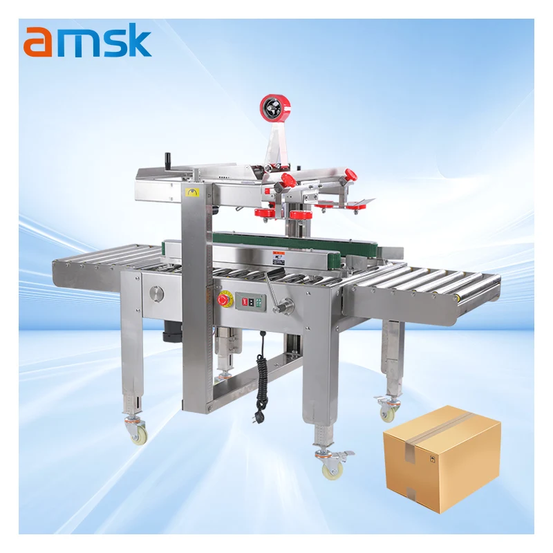 FXJ5050S Semi-Automatic China 304 Stainless Customization High Quality Upgraded Strong Power Box Case Steel Sealing Machine