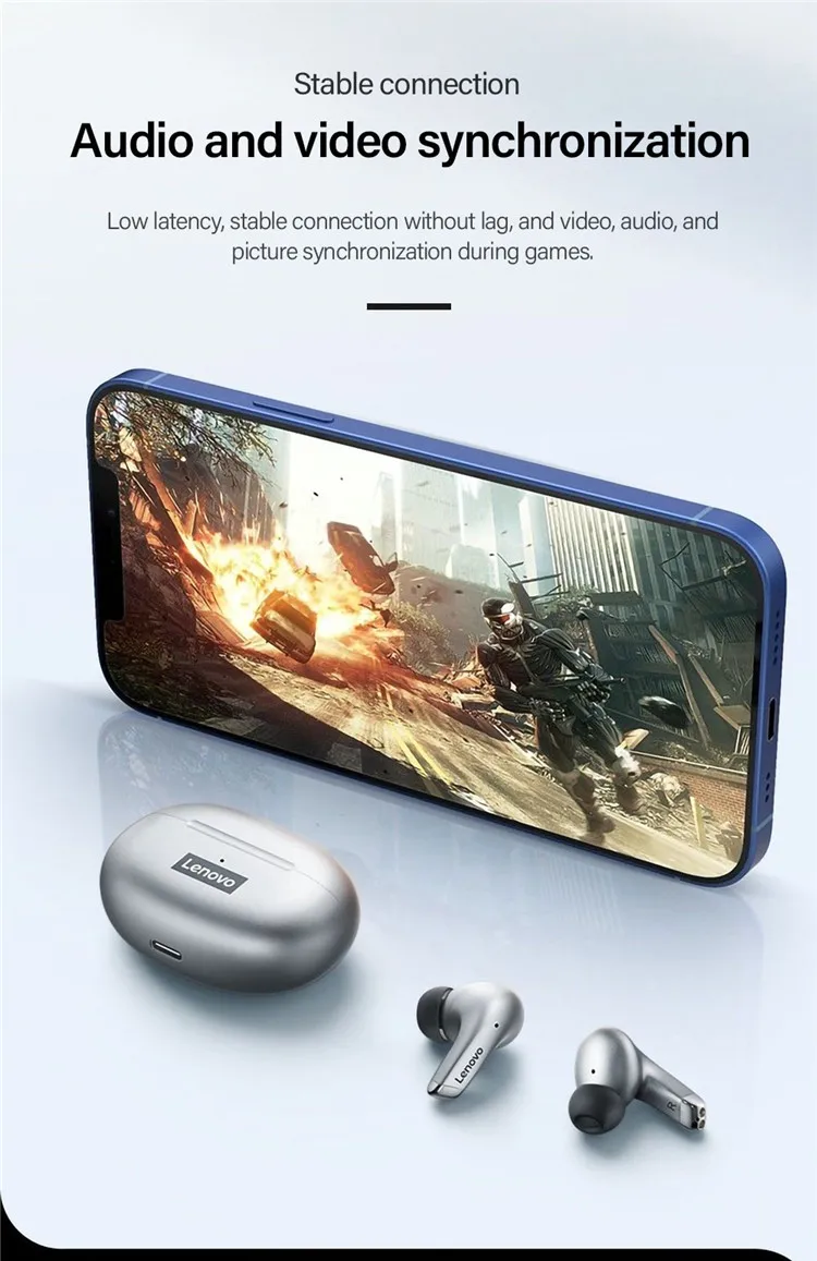 2022 New 100% Original Wireless HiFi Music Earphone With Mic Headphones Sports Waterproof Headset Earbuds Lenovo LP5