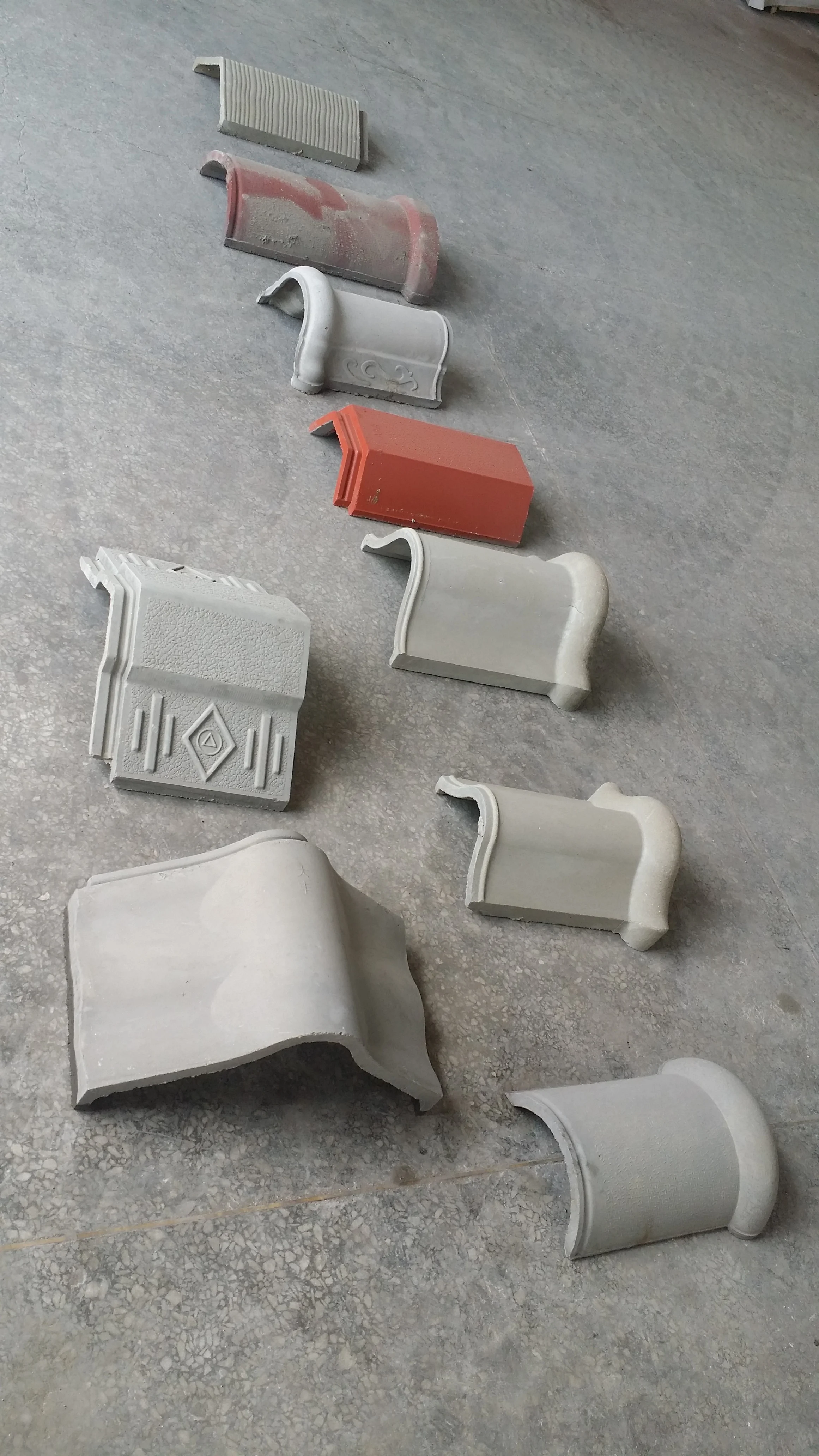 Roofing Sheet Tile Making Machine Cement Roof Dripping Tiles Machinery Concrete Customized Flowing Water ridge Machinery