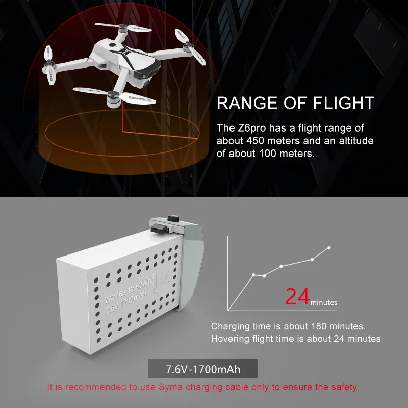 Syma Wholesale Z6pro Drones With 4k Camera And Gps Long Range Foldable