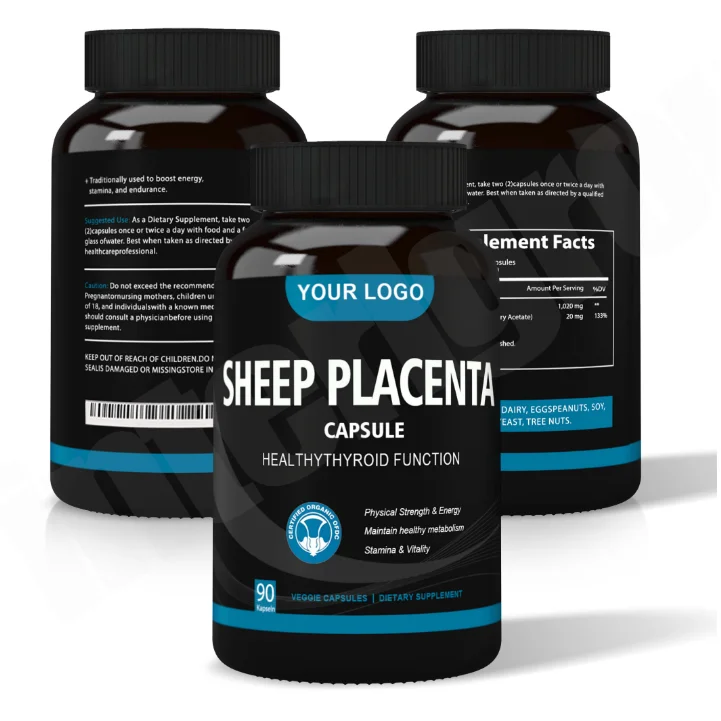OEM Supplements Sheep Placenta Skin Whitening Pills Halal Sheep Placenta Pills