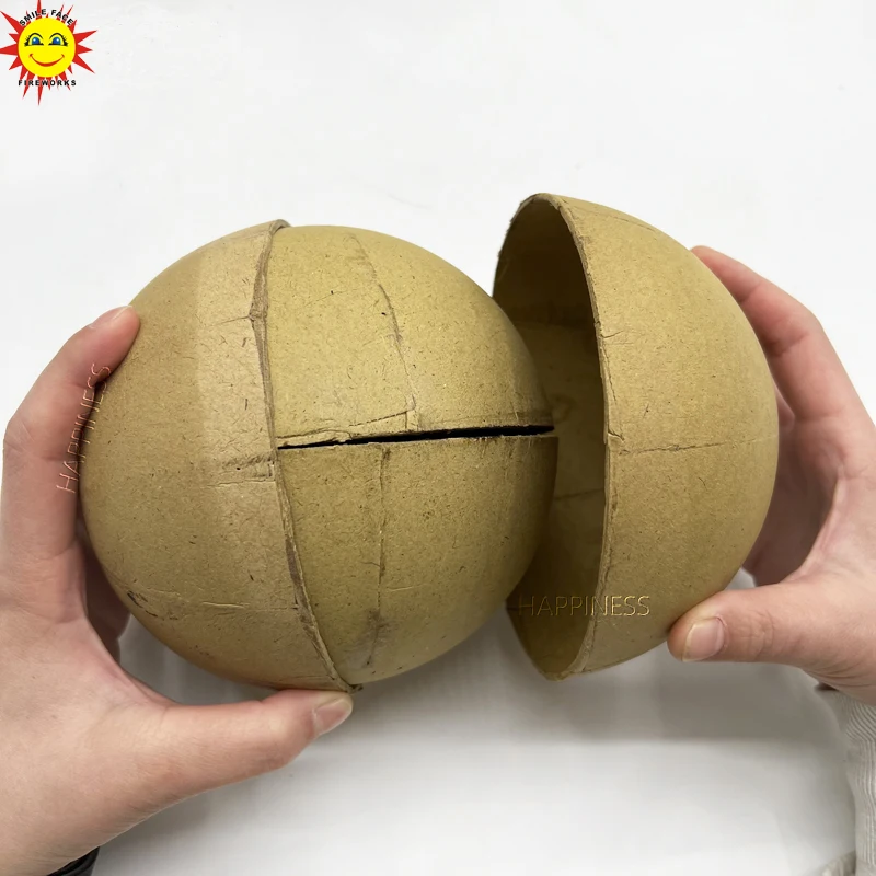 3 Inch Display Shell Material Paper Hemisphere Casing Cover Round Ball for Pyrotechnic Firework Firecracker Bomb Salute