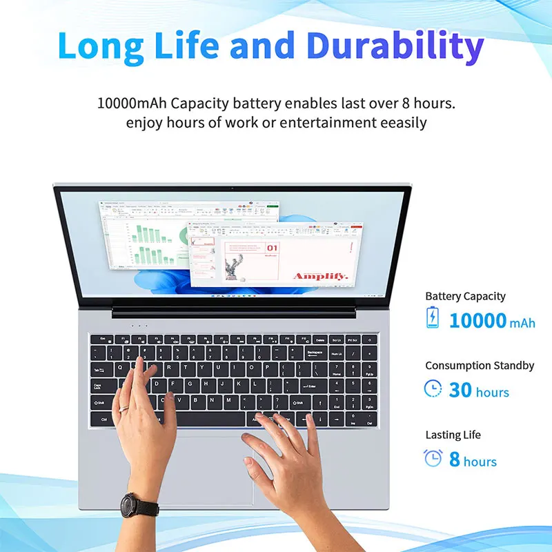 High Quality Quad Core I3 12GB Ram 512GB 1TB SSD 15.6 Inch Laptop Computer for Gaming Business Laptop