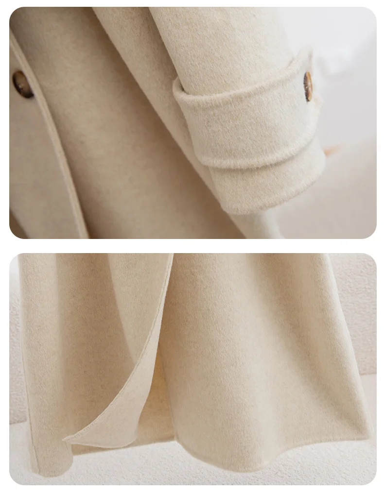 Wool coat detail