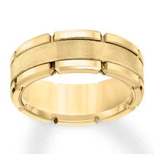 18K 14K Gold Plated Fashion Rings Men Wedding Band Tungsten Carbide Ring Wholesale Price Bulk Order Accept