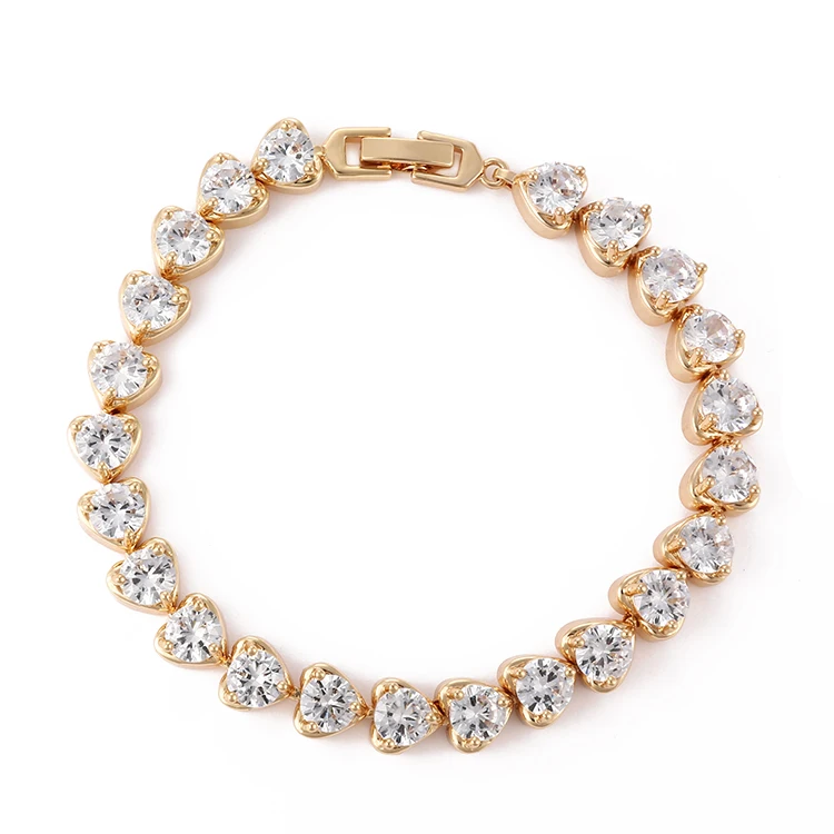 Womens 18k White Gold Plated Tennis Bracelet Made With Swarovski Elements   eBay