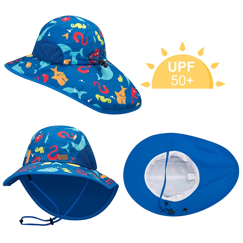 Spring Autumn Children's Bucket Hats Cartoon giraffe Sun Hat Girls