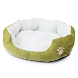 Custom Waterproof Washable Round Long Faux Fur Dog Bed Indoor Outdoor Cat Pet Bed NO 2