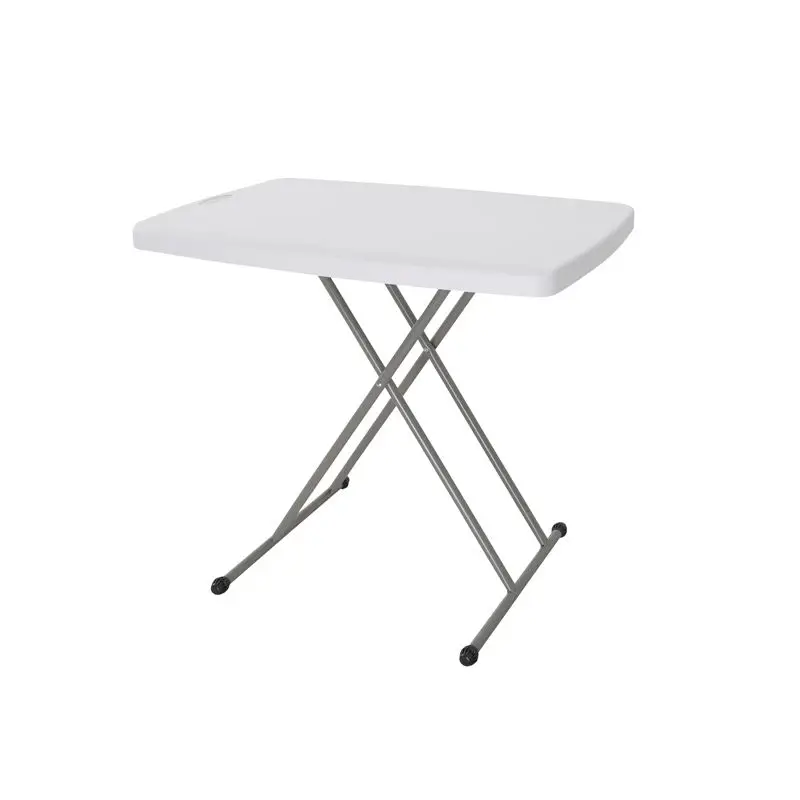 Оптовая продажа Китай белый регулируемый по высоте квадратный складной маленький пластиковый журнальный столик мебель