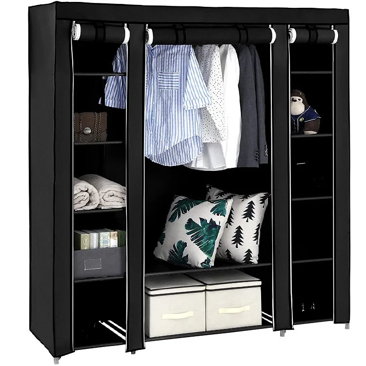 Custom OEM Fabric Wardrobe Portable Clothing Storage Organizer Easy to Assemble for Living Room