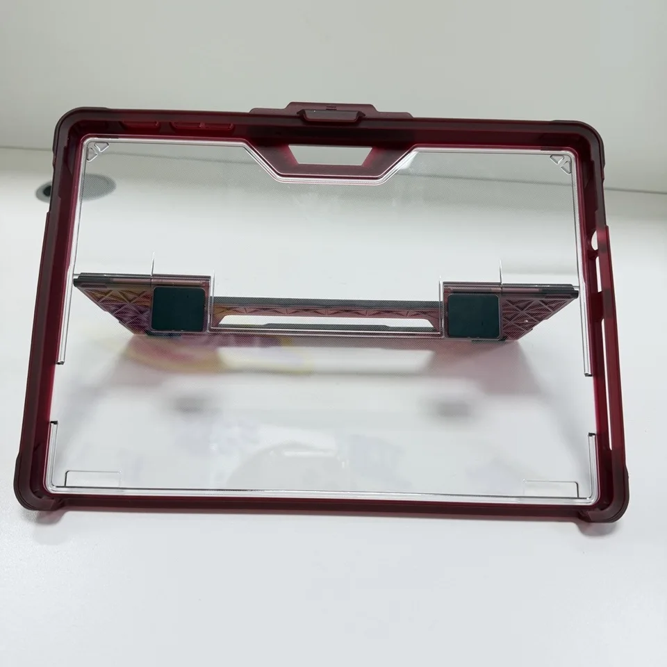 product shockproof folio rugged cover with clear transparent back shell for microsoft surface pro12 2025 kickstand case with pen slot-6
