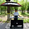 Tablero de mesa negro de 6 polos 60*120-paraguas de coche negro