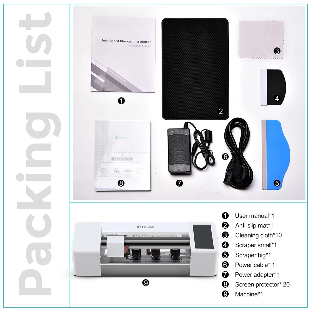 Devia Hydrogel Film Cutter Sticker Making Mobile Phone Skin Sticker Cutting Mobile Screen Protector Cutting Machine Laser