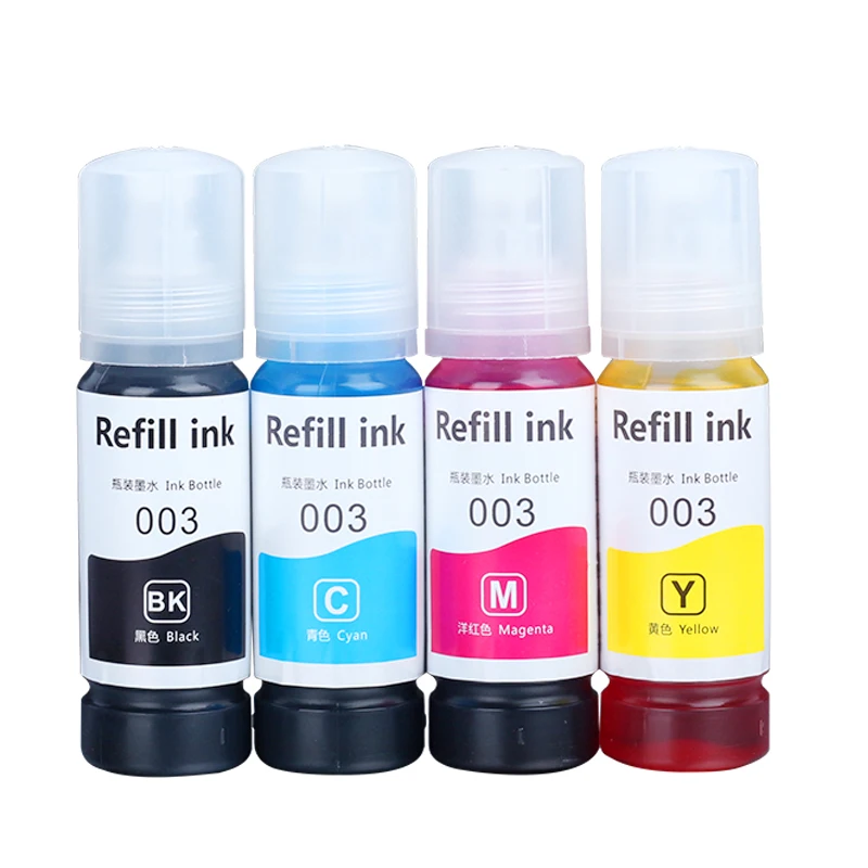 Epson. 4 Pack Botella Tinta T544 L1110 L3110 L3150 Negro, Amarillo,  Magenta, Cian 260mL Numero de Parte T544420-AL T544220-AL T544320-AL  T504220-AL Compatible con Equipos L3110, L3150 Linea Ecotank :  Amazon.com.mx: Oficina y