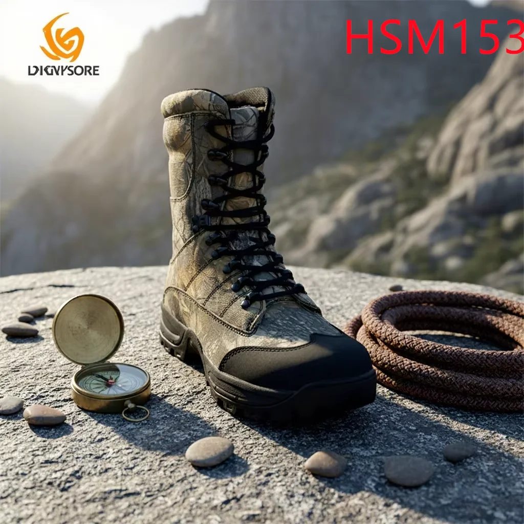 LXG,Forest Hiking Easy Hidden Camouflage Hunting Boots for Sale Quality Assurance EVA+rubber Outsole Jungle Boots HSM153