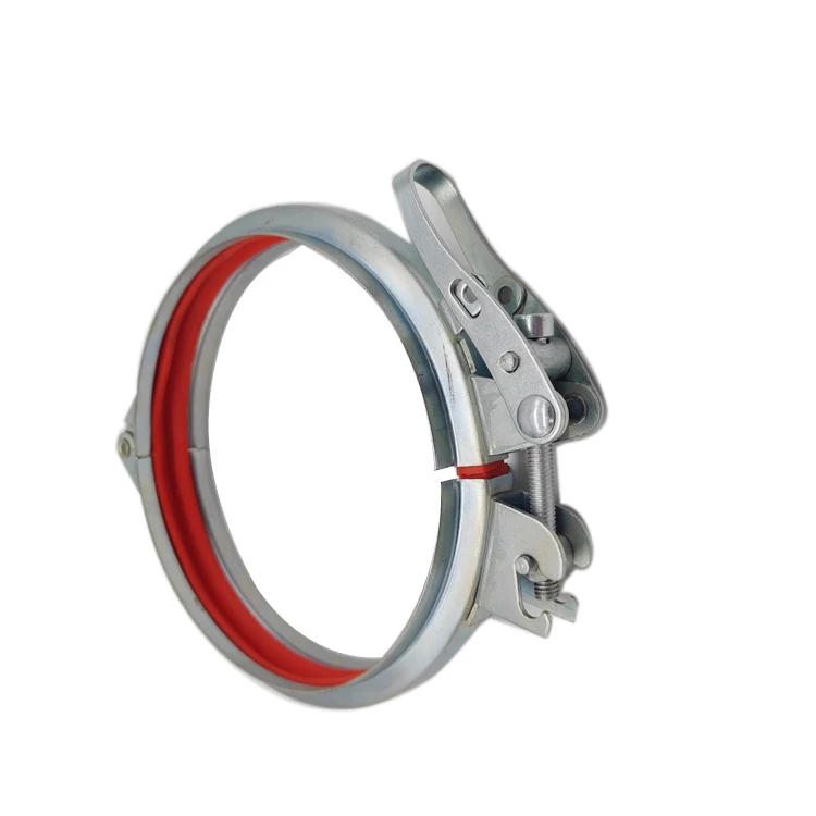 304 Stainless Steel Pipe Clamps 80-600mm Duct Ring Clamp