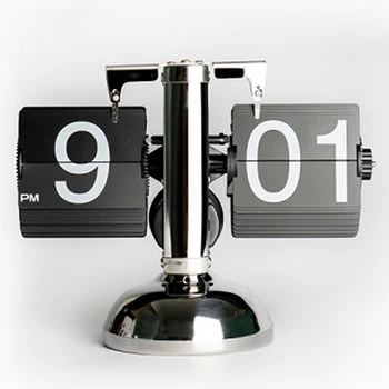 European Vintage Page Clock Modern Digital & Analog Desk Clock Battery Operated for Office & Desktop Manufacturers Flip Clock