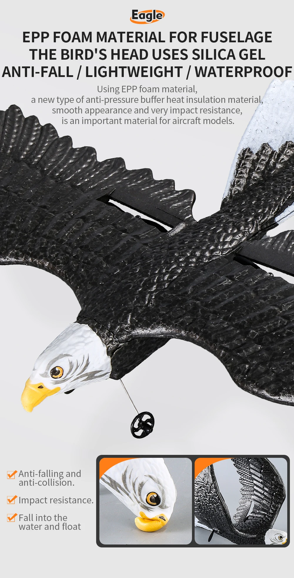 Wholesale 2.4ghz 2ch Rc Aircraft Toy Bionic Animals Remote Control