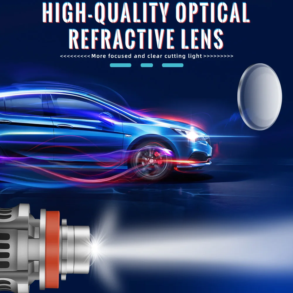 HAIZG Light Laser Fog H7 Led Light 50W High Power H11 9005 9006 Laser Led Headlight