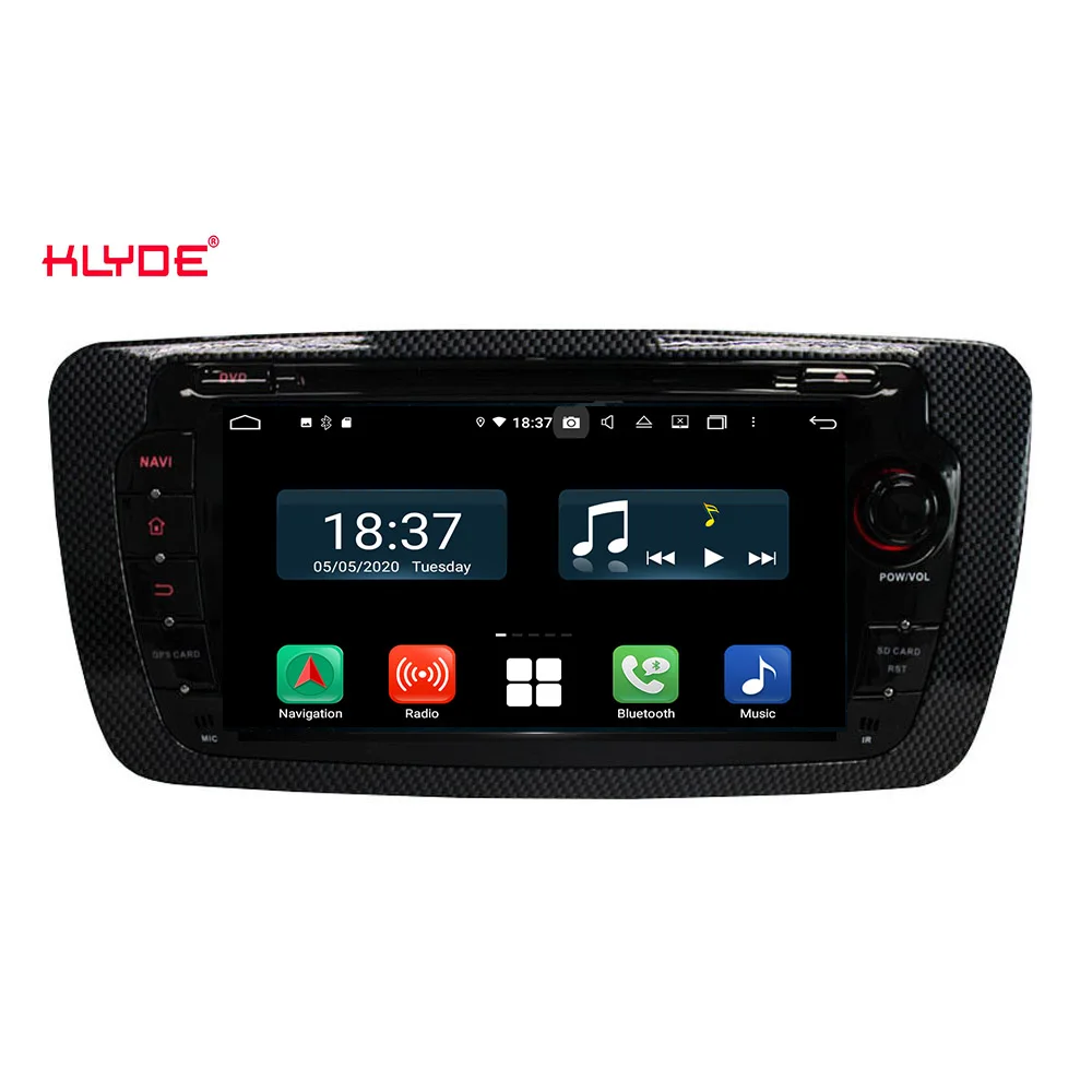 Kd-7004 Octa Core Android 10.0 128GB Car Radio Dvd Player for SEAT IBIZA 2009-2013 Gps Navi Car Audio Stereo 4G SIM Carplay Auto