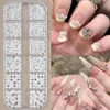 12 Grids white round  beads 3
