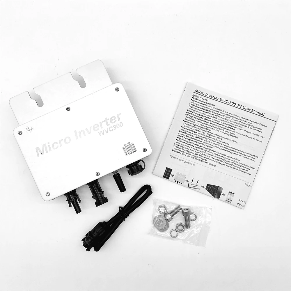 ソーラーインバーター、WVC-300ソーラーマイクロインバーター(120V)