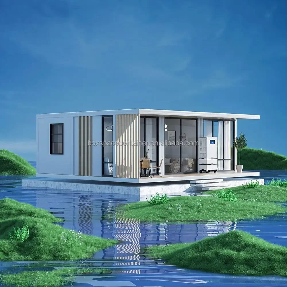 BOX SPACE Modular Home for Sale Prefab House Prefabricated Tiny House 2 Bedroom with Bathroom and Furniture Ready to Live in