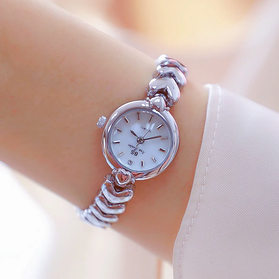 Love Heart Link Chain Bracelet Watch Luxury Fashion