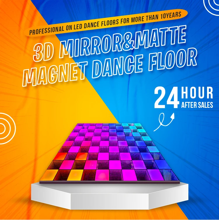 Led Stage Infinity 3D Charming Dj Lights Led Video Dance Floor