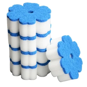 High Quality Commercial Cleaning Sponge Multifunctional Kitchen Magic Cleaning Sponge Original Melamine Sponge with Scouring Pad