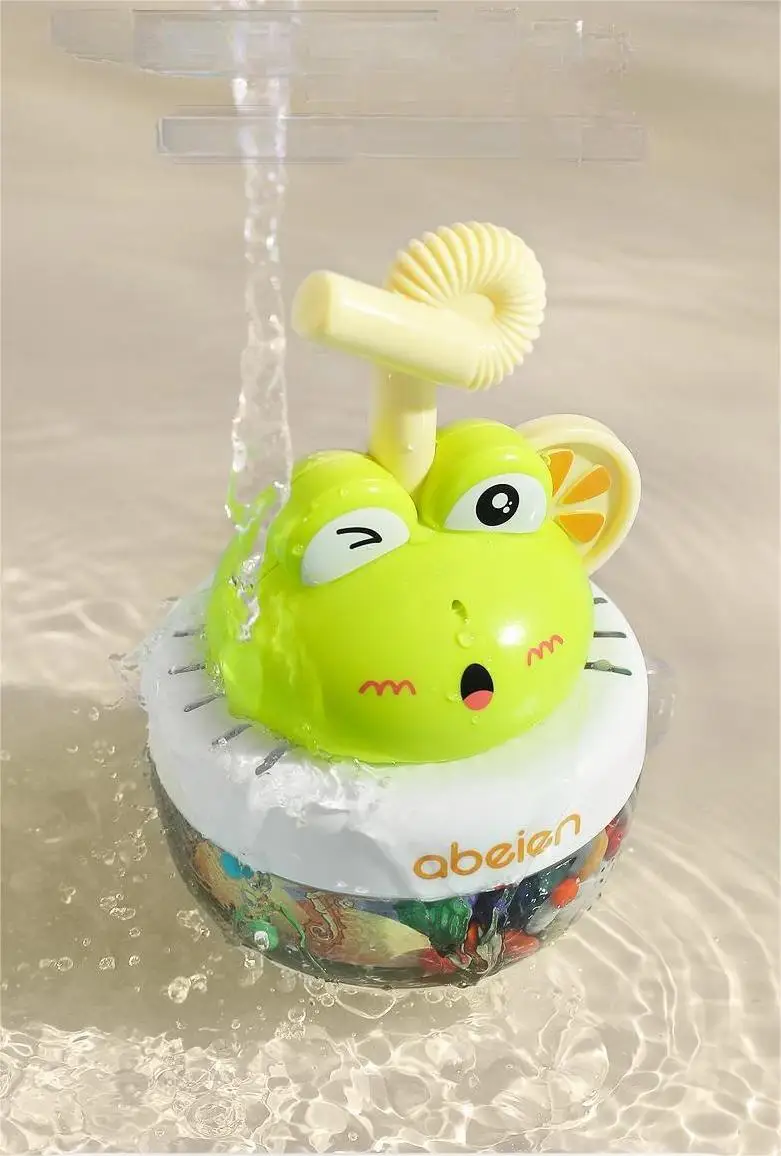 New Baby Bathing Toy Tumbler Frogs Animal Happy Bath Toy Pool Bathroom ...