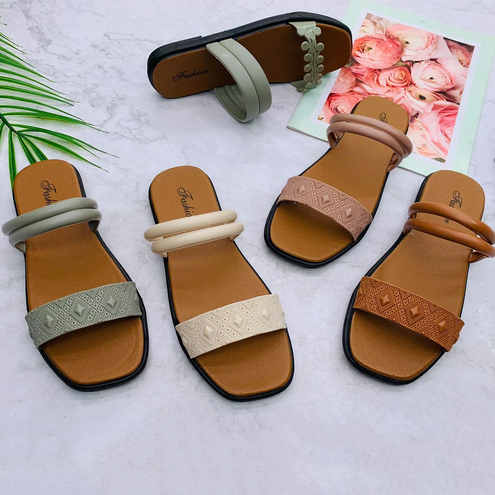 Factory Ladies Sandals New Design Latest Anti-slippery Chappal Sandal Slide Slipper for Girls