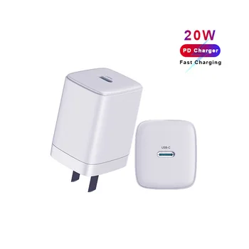 2020 New Mini USB-C PD 20W Portable Mobile Phone Fast Charging Adapter Charger For Apple iPhone 12 iPad PD 20W Wall Charger