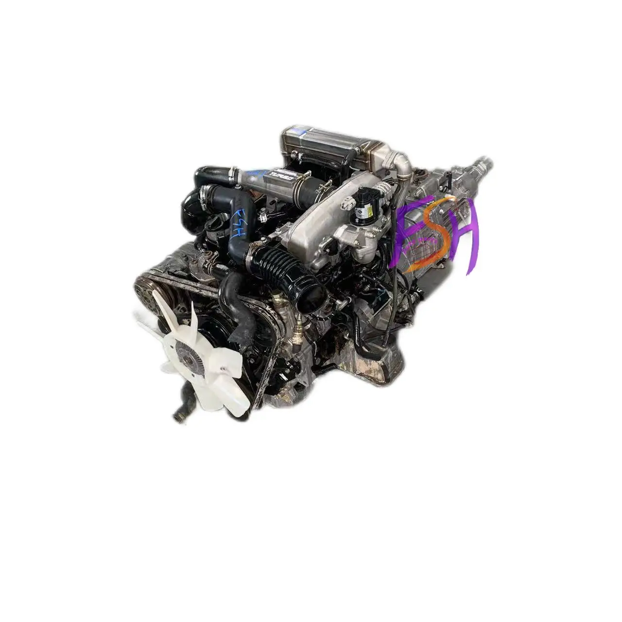 For Isuzu 4JB1T Complete Diesel Engine for Pickups Trucks