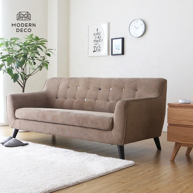 Living Spaces Home Furniture Siva Japandi Stil Sofi Kauč