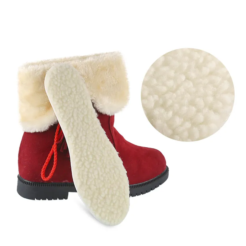 Thermal Boots Shearling Shoes Shoe Sheep Wool 1pair Warm Snow Winter Insoles 