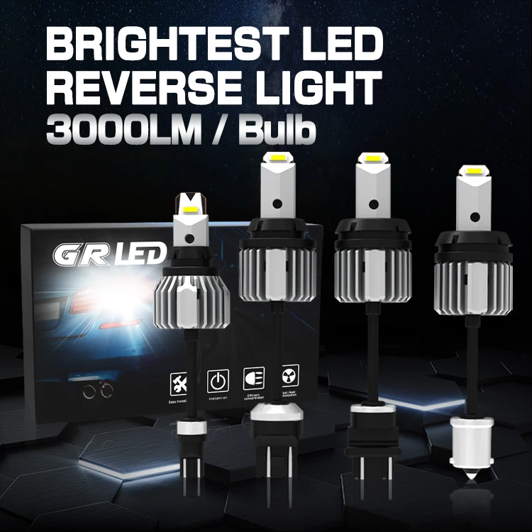 White High Power Reverse Backup 3157 3156 LED Light Fits 2007-2015 Jeep Wrangler