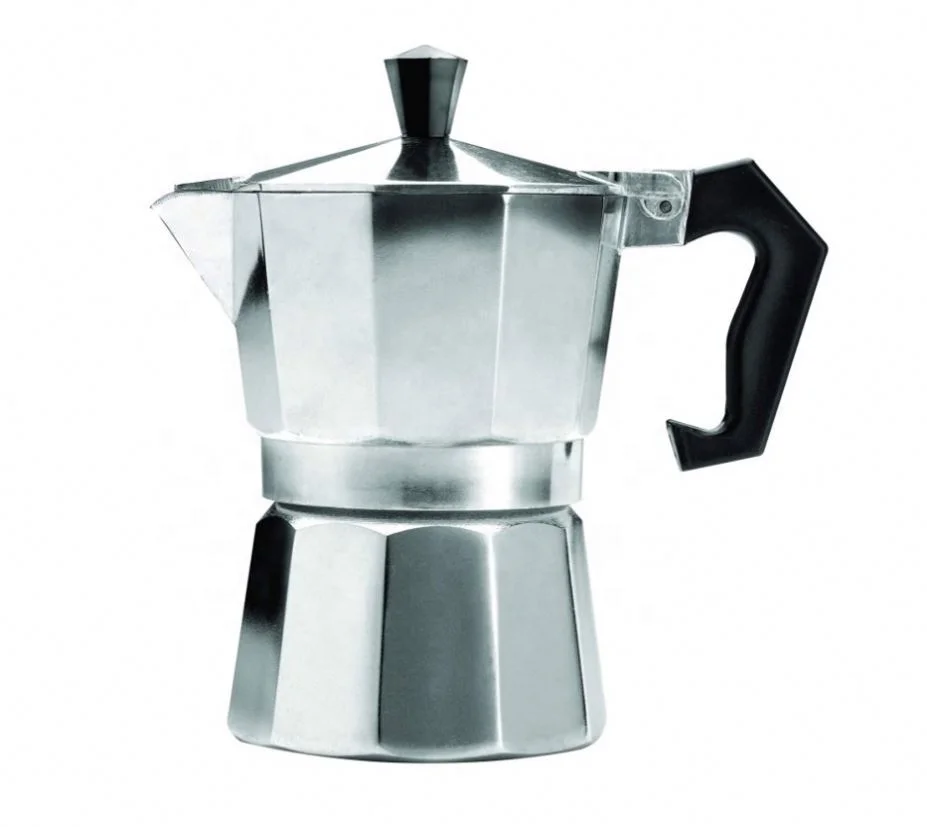 Custom High Quality Coffee Moka Pot Aluminum Stovetop Espresso Maker -  China Aluminum Coffee Maker and Espresso Coffee Maker price