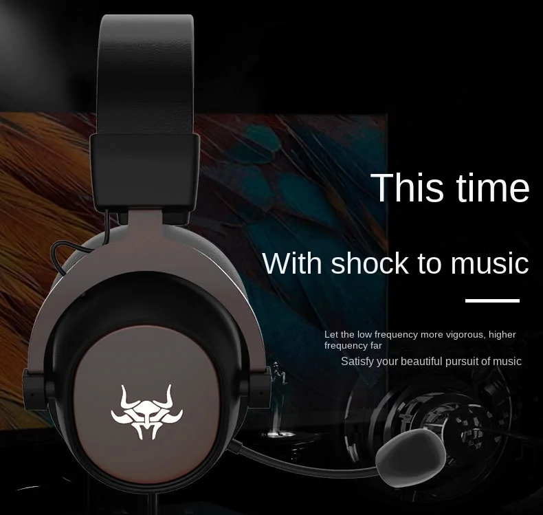 Rambotech Usb7.1 Headset Gaming Headset Computer Cellphone Plug Microphone Subwoofer Gaming Wired Headset G3000W
