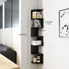 Black seven-tier storage shelf