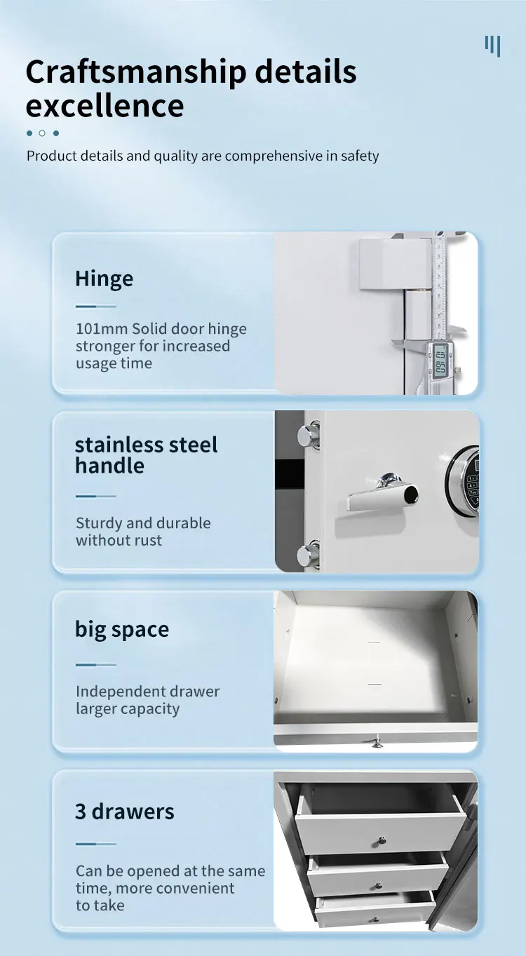 CEQSAFE Anti-theft Storage Cabinet Password Lock Safe Box for Money Home Hotel Bank details