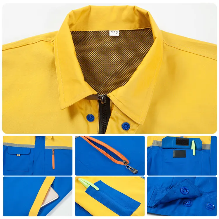 Workwear Jacket and Pants Work Scrub Custom Construction Suit Overalls Car Repair Clothes Uniform Workwear Security Industrial