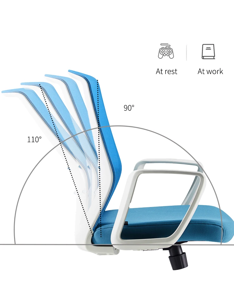 Office Chair Mesh Rotating New Modern Middle Back Support supplier