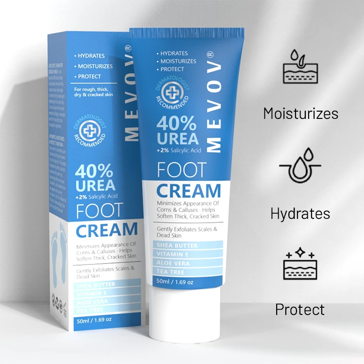 Fußcreme Mit 60% Urea Gegen Rissige Füße – Spendet Intensive Feuchtigkeit, Inklusive Hornhautfeile