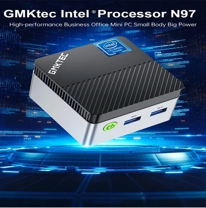 GMKtec Mini PC GMK G5 NUCBOX 12GB DDR4, Intel N97, Win 11 Pro, SSD