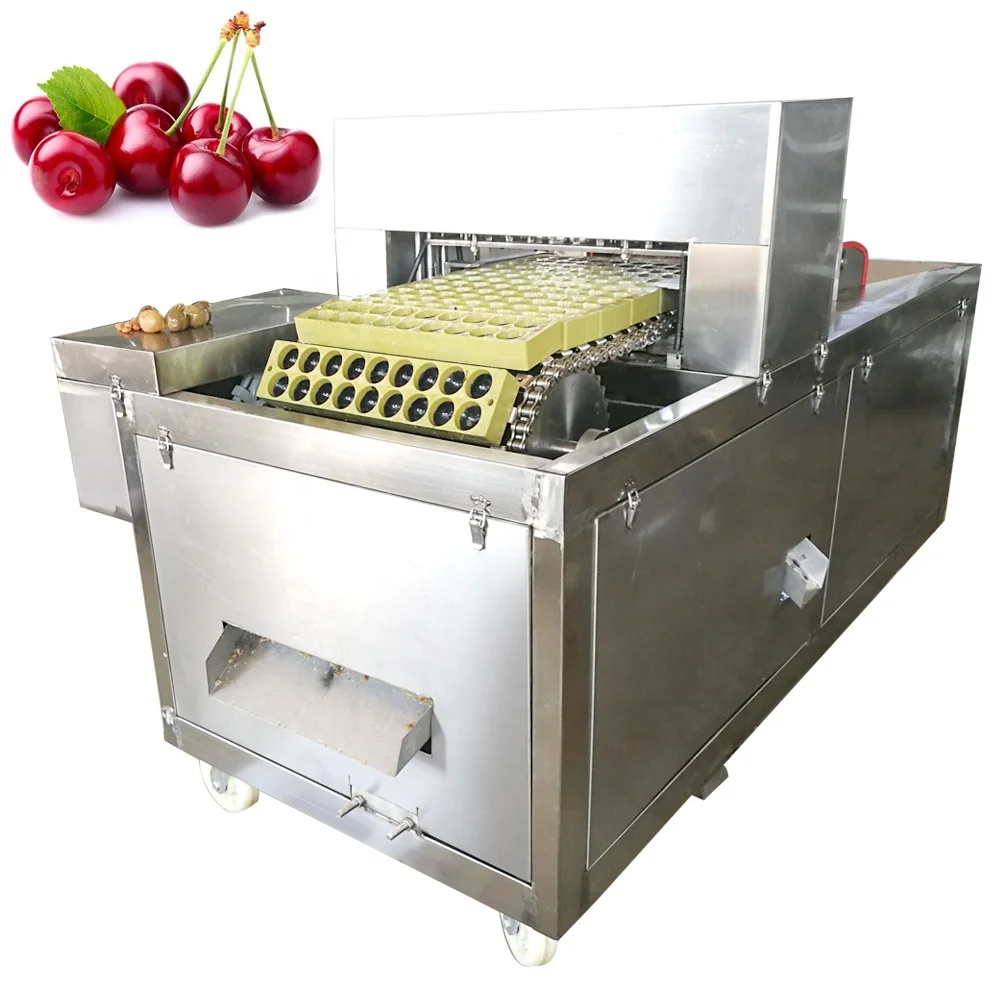 Reifier Dénoyauteur à Cerises Inox – Dénoyaute 6 Cerises En Une Fois – Machine Manuelle Robuste Et Anti-Éclaboussures