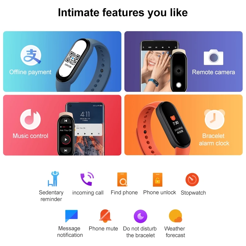 Xiaomi Mi Band Smart Watch with Sleep Monitor Fitness Tracker